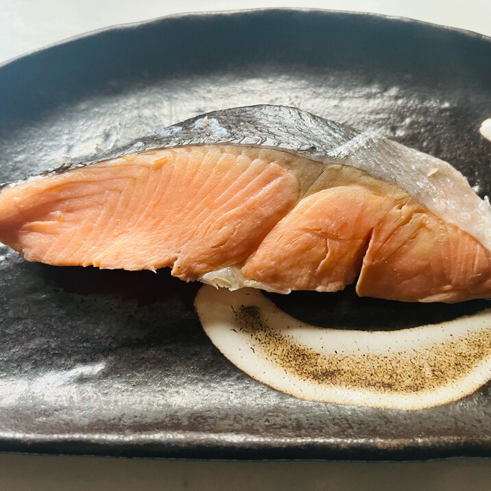 甘口塩鮭の湯煮